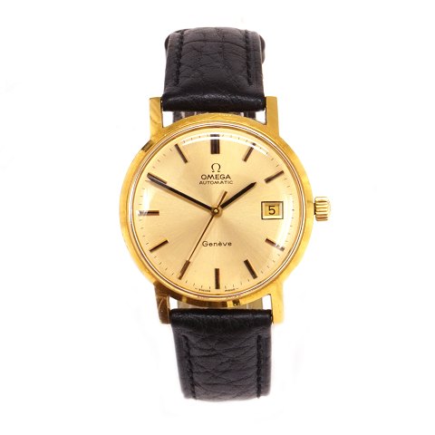 Omega Automatic Geneve 18kt guld. Ref 166.127. 
Caliber 1481. Ca. år 1972. D:  35mm