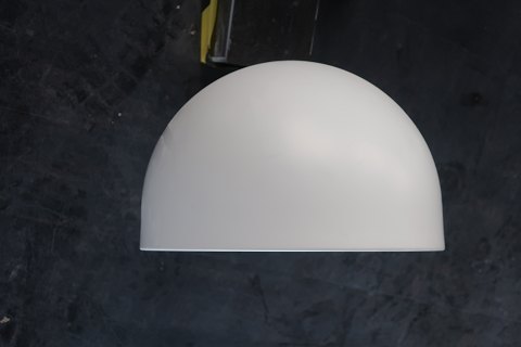 Good and functionel wall lamps from Fokus, DenmarkBeautiful half round shade made of white painted metal with flat undershade made of white dull plasticDesign: Claus Bonderup, DenmarkProduced by Fokus, DenmarkDiam: about 27cmH: about 14,5cm