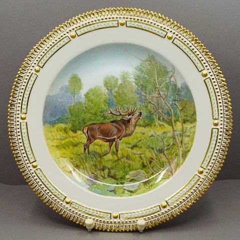 Royal Copenhagen, Flora Danica Animal; Dinnerplate 25,5 cm No. 3549