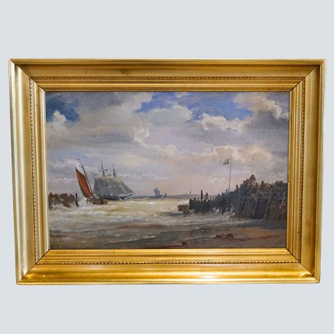 C. F. Sørensen; Mariner maleri, Holland, 1853