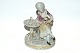 Rare Royal Jullian overglaze figure, Lady of Tea table