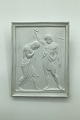 Royal Copenhagen Biscuit Plate. Motif after Thorvaldsens Baptisment of Christ (113)
