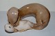 Royal Copenhagen Figurine Stoat with duck No 775