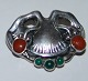 Tidlig 1904-1908 Georg Jensen Sølv Broche No 29