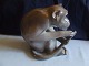 Royal Copenhagen Figurine Monkey holdings its tail No 431