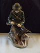 Royal Copenhagen Figurine Hunter with dog No 1087