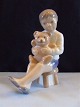 Royal Copenhagen Figurine Boy with Teddy No 5652