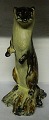 Arne Ingdam Stoneware Figurine of a European Polecat/stoat