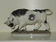 Large Dahl Jensen Figurine, Friesian Bull 