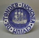 B&G Porcelain
Town Plate Civium De Tønder Insignia 24 cm Effie Hegermann-Lindencrone.