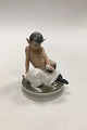 Royal Copenhagen Figurine Faun with Rabbit No 439