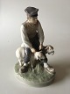 Royal Copenhagen Figurine Boy with 2 sheep No 627