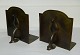 Bookends in bronze by Just Andersen