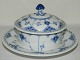 Royal Copenhagen butter dish in half lace blue fluted porcelain