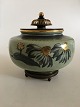 Royal 
Copenhagen Vase 
with Bronze lid 
and stand by 
Knud ...