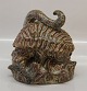 Royal Copenhagen Art Pottery
21412 RC Hedgehog and snake, Knud Kyhn Sept. 1956 21 x 21 x 17 cm