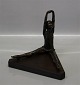 Sitting Ballet Girl Bronze on Triangular stand 18.5 x 22 cm Signed SGK