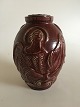 Royal Copenhagen Jais Nielsen Liddd vase with Oxblood Glaze No 787