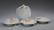 Bing & Grondahl, 3 Art Nouveau trays in porcelain in the form of seashells.