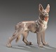 Dahl Jensen porcelain figurine in the form of a German shepherd, No. 1087.