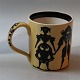 Aluminia Figurine Mug Paper silhuettes by H.C. Andersen - yellow
