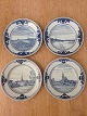 Set of 9 Royal Copenhagen Unique Dinner Plates from Bonnesen Service from 1916