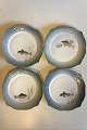 Set of 12 Royal 
Copenhagen Art 
Nouveau Fisk 
Service ...