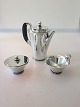 Georg jensen Pyramide Sterling Silve coffee Pot, Creamer, and Sugar Bowl No 600