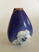 Bing & Grondahl Art Nouveau Vase in Relief with gold decoration No 1085/74