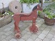 Wooden horse on wheels