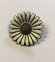 Georg Jensen brooch made of sterling silver with enamel.