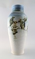 Large art deco Unique Rörstrand Nils Emil Lundström (1865-1960) porcelain vase. 
Decorated with fishermen.