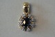 Pendants with Brilliants, 14 Karat Gold