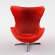 Arne Jacobsen, miniature "ægget" i rød.
