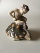 Royal Copenhagen Faun/Pan on turtle No 1880