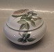 Royal Copenhagen 173-400 RC Art Nouveau bonbon box, round 9.5 x 13 cm Decorated 
with flower painter # 75