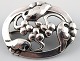 Georg Jensen Art Nouveau brooch in silver.
Model Number 101.