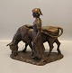Lauritz Jensen 
Bronze Signed 
LJ 1919 Girl 
with Cow