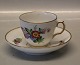 493-1549 Cup 6 x 7.5 cm and saucer 13 cm Royal Copenhagen Saxon Flower