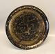 Bjoern Wiinblad Nymoelle Denmark 3052-1276 The Seasons - Winter 27,5 cm, gold on 
black