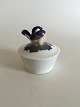 Royal Copenhagen Art Nouveau Lidded dish with Bird No 600/587