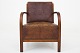 Roxy Klassik presents: Danish cabinetmakerArmchair in original Niger leather with nails in brass. Frame in ...