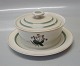 Quaking Grass 884-9733 Butter bowl with dish on fixed stand 17 cm # 884 Royal 
Copenhagen