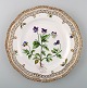 Royal Copenhagen Flora Danica pierced plate.
