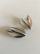 Anton Michelsen Leaf Shaped Sterling Silver Earclips