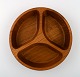 Jens Quistgaard, DANISH DESIGN cabaret dish.
Staved teak.