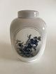 Royal Copenhagen Square Art Nouveau Unique Vase with Lid