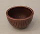 Royal Copenhagen Aluminia Faience 2629 Marselis Brown  bowl 6 x 10 cm Nils 
Thorsson  1953