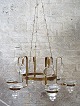 Erik Höglund/Hoglund for Kosta Boda. Sweden 60 / 70s.
Six armed chandelier made of brass.