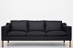 Roxy Klassik presents: Børge Mogensen / Fredericia StolefabrikBM 2213 - Reupholstered 3 seater sofa in black ...